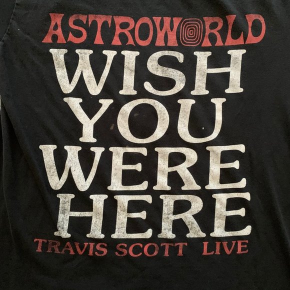 Travis Scott Astroworld Wish You Were Here Tour T-Shirt. Medium. Gildan. - Picture 2 of 10